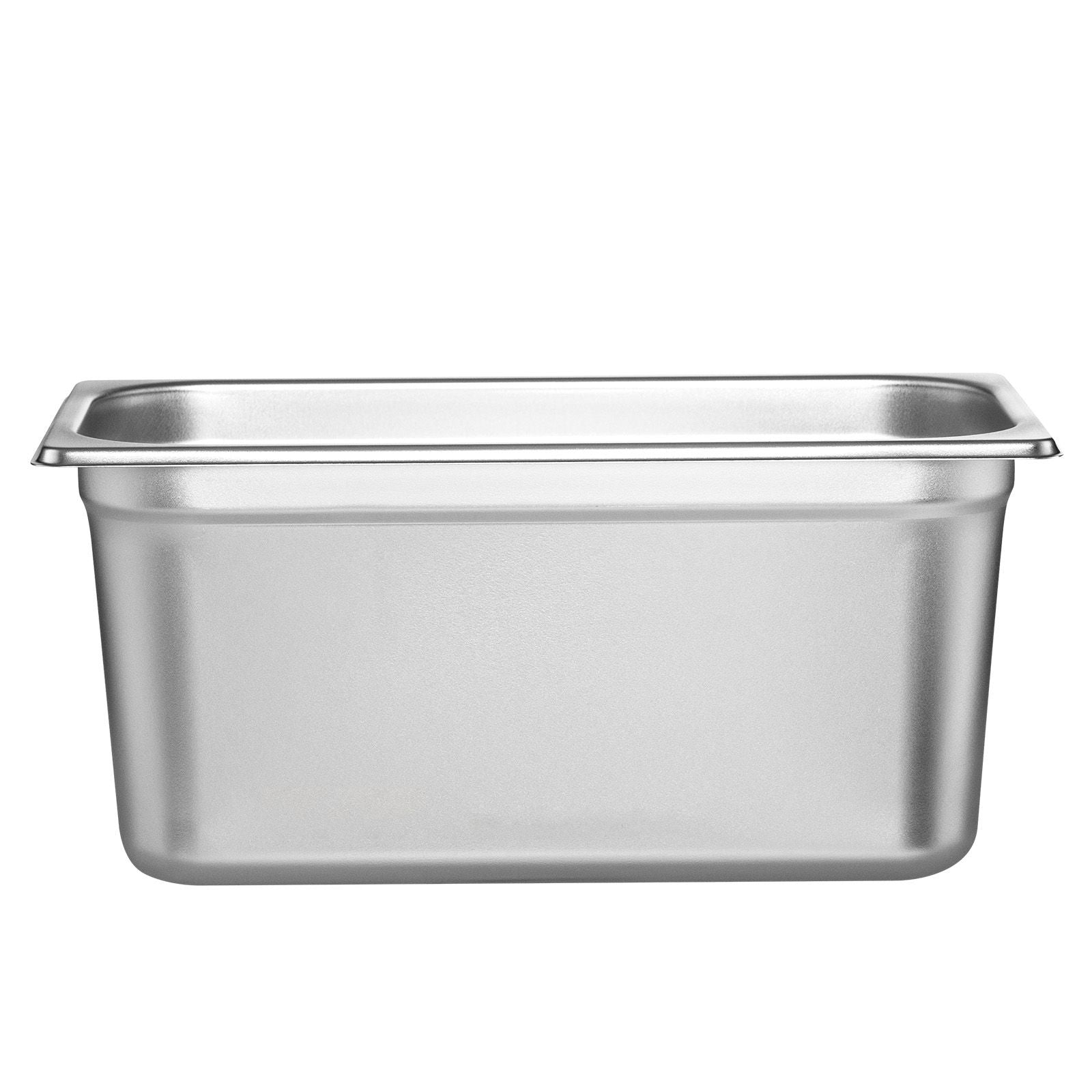 8 Pack Hotel Pans, 1/3 Size Anti-Jam Steam Pan with Lid, 0.8mm Thick Stainless Steel Steam Table Pan, 6-Inch Deep Commercial Table Pan, Catering Storage Food Pan, for Industrial & Scientific