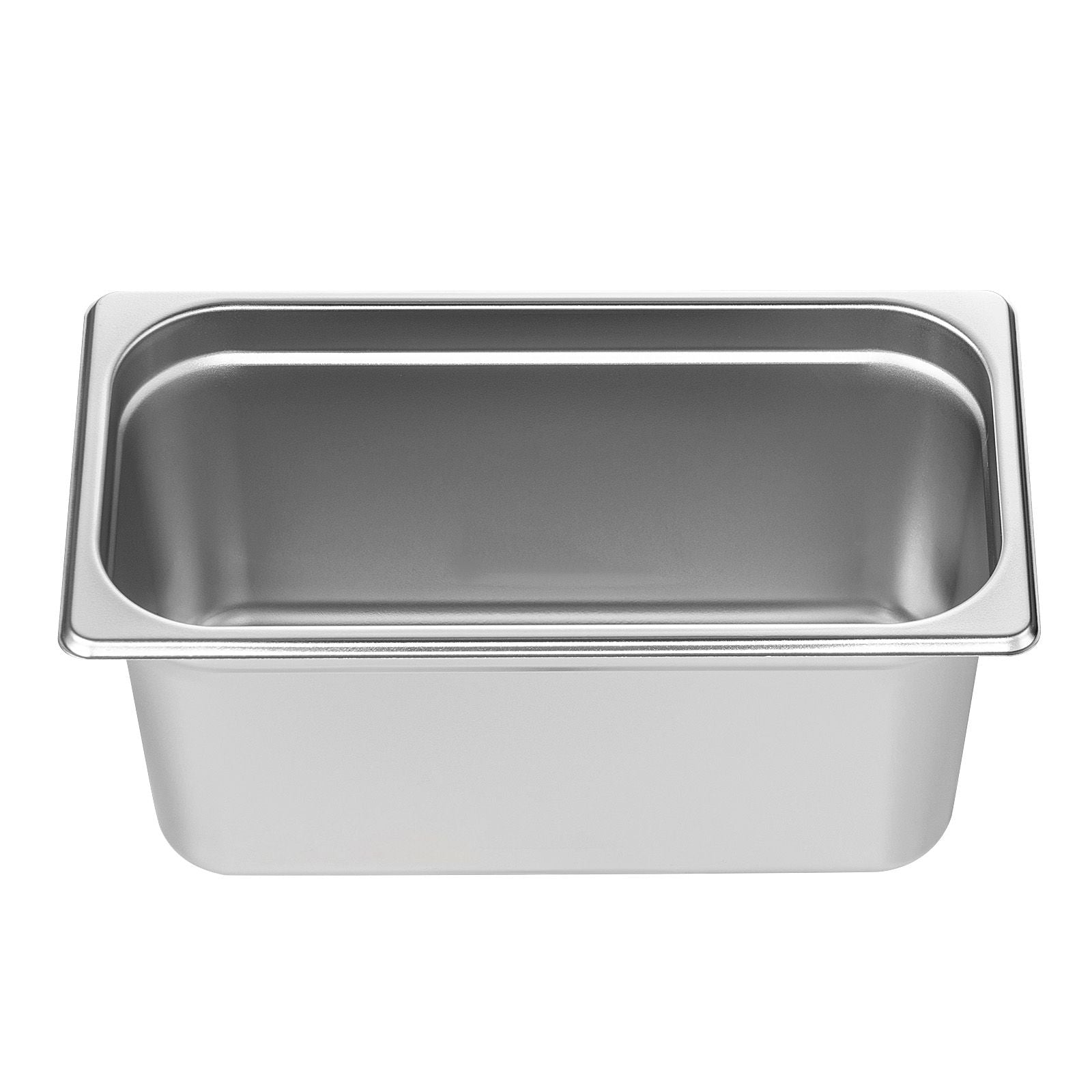 8 Pack Hotel Pans, 1/3 Size Anti-Jam Steam Pan with Lid, 0.8mm Thick Stainless Steel Steam Table Pan, 6-Inch Deep Commercial Table Pan, Catering Storage Food Pan, for Industrial & Scientific