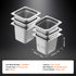 6 Pack Hotel Pans, 1/6 Size Anti-Jam Steam Pan, 0.8mm Thick Stainless Steel Restaurant Steam Table Pan, 6-Inch Deep Commercial Table Pan, Catering Storage Food Pan, for Industrial & Scientific