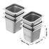 6 Pack Hotel Pans, 1/6 Size Anti-Jam Steam Pan, 0.8mm Thick Stainless Steel Restaurant Steam Table Pan, 6-Inch Deep Commercial Table Pan, Catering Storage Food Pan, for Industrial & Scientific