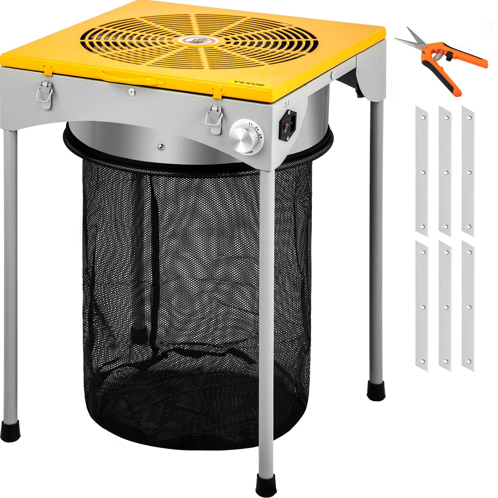 Automatic Bud Trimmer, 18" Electric Trimmer, Stainless Steel Leaf Bud Automatic Hydroponic with High-Speed Blade Trim, Three Speed Strong Durable Bud Trimmer Leaves Fall into Included Bag