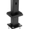 Cable Railing Post, 42" x 1" x 2" Steel Angled Hole Stair Railing Post, 12 Pre-Drilled Holes, SUS304 Stainless Steel Cable Rail Post with Horizontal and Curved Bracket, 1-Pack, Black, 106.7*2.5*5 cm