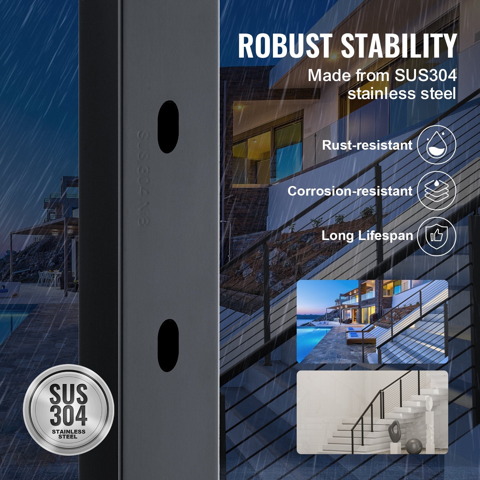 Cable Railing Post, 42