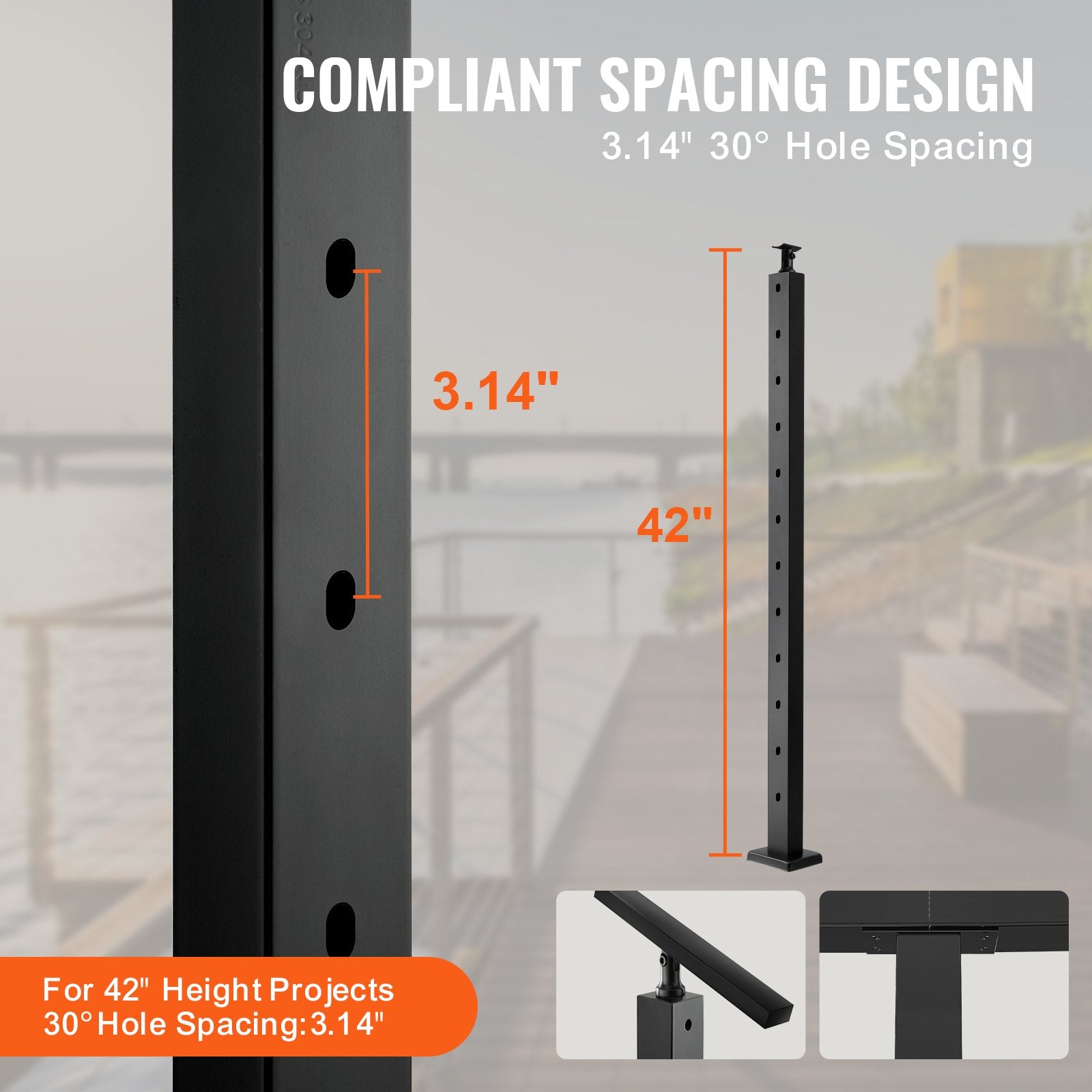 Cable Railing Post, 42