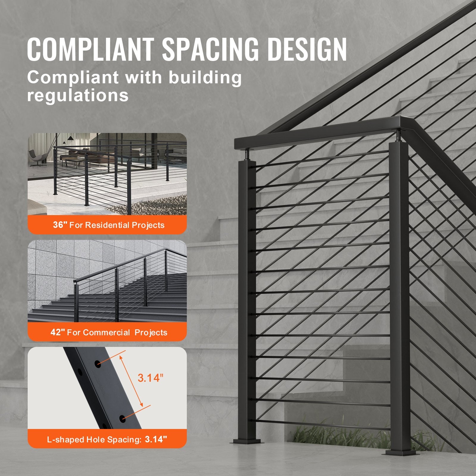 Cable Railing Post, 36