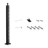 36" Stainless Steel Cable Railing Post 30° Angled Holes Stair Deck