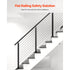 36" Stainless Steel Cable Railing Post 30° Angled Holes Stair Deck
