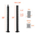 36" Stainless Steel Cable Railing Post 30° Angled Holes Stair Deck