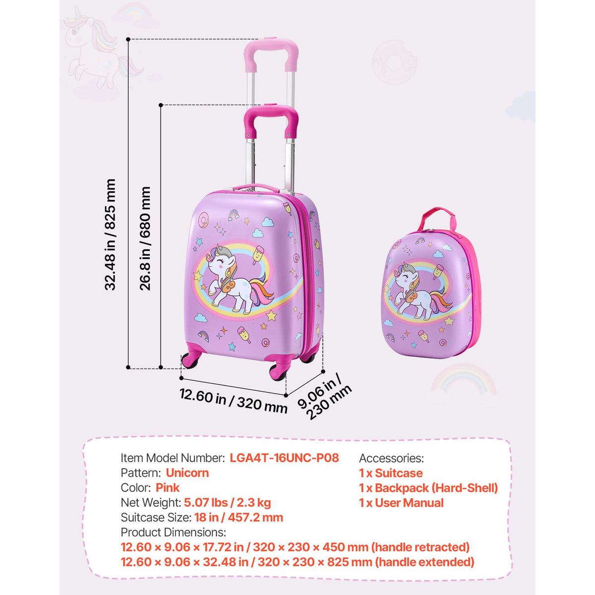 Kids Luggage Set 2 Piece 18