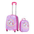 Kids Luggage Set 2 Piece 18" Unicorn Carry On Suitcase & Backpack
