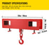 Forklift Lifting Hook 4400LBS Swivel Crane Attachment Fork Forklift Hoist