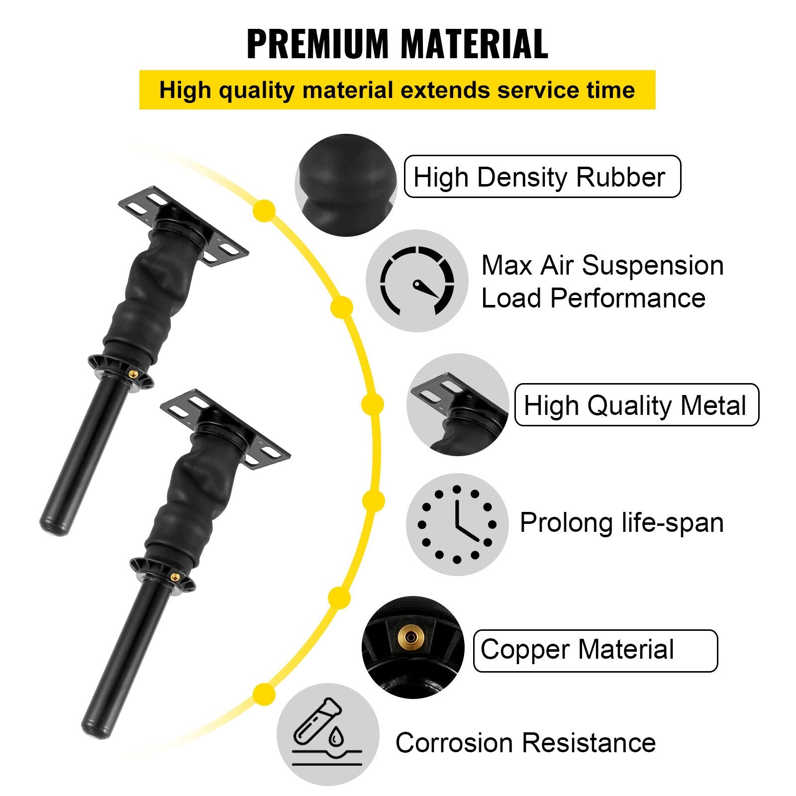 2PCS Cab Shock Absorber International Prostar 2008+ 3595977C95 3595977C96