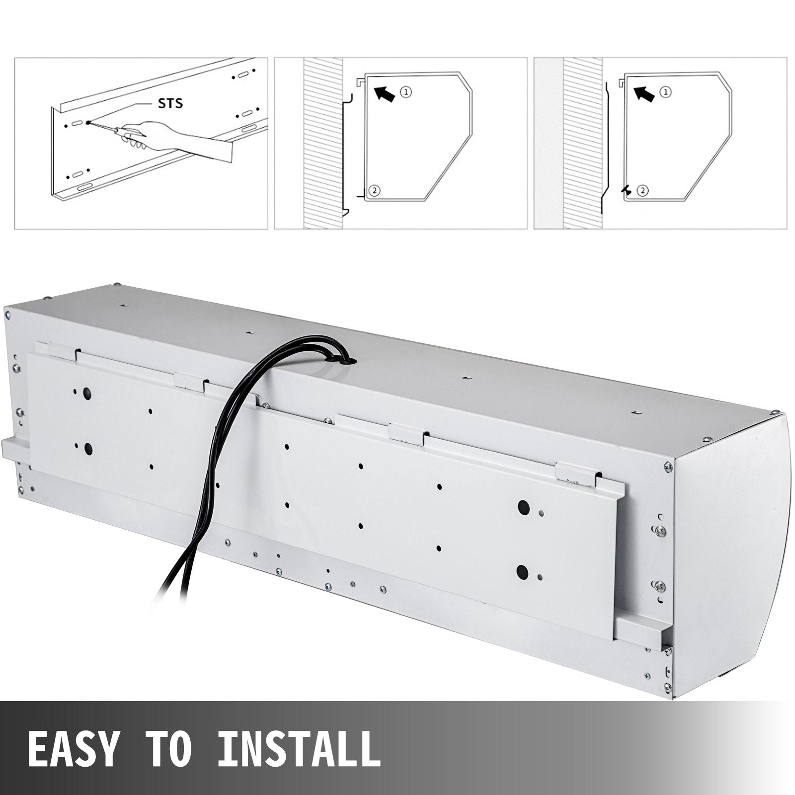 Vevor 900mm Overhead Door Electric Air Curtain w/Limit Switch 3 Speeds Commercial