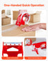 VEVOR Packing Tape 12 Rolls 65 Yards Clear Shipping Tape with Dispenser 2.7 Mil