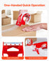 VEVOR Packing Tape 6 Rolls 65 Yards Clear Shipping Tape with Dispenser 2.7 Mil