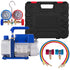 4CFM 1/4HP Rotary Vane Vacuum Pump + R134AManifold Gauge Tester Charging +Hose