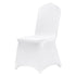 Stretch Spandex Folding Chair Covers, Universal Fitted Chair Cover, Removable Washable Protective Slipcovers, for Wedding, Holiday, Banquet, Party, Celebration, Dining (50PCS White)