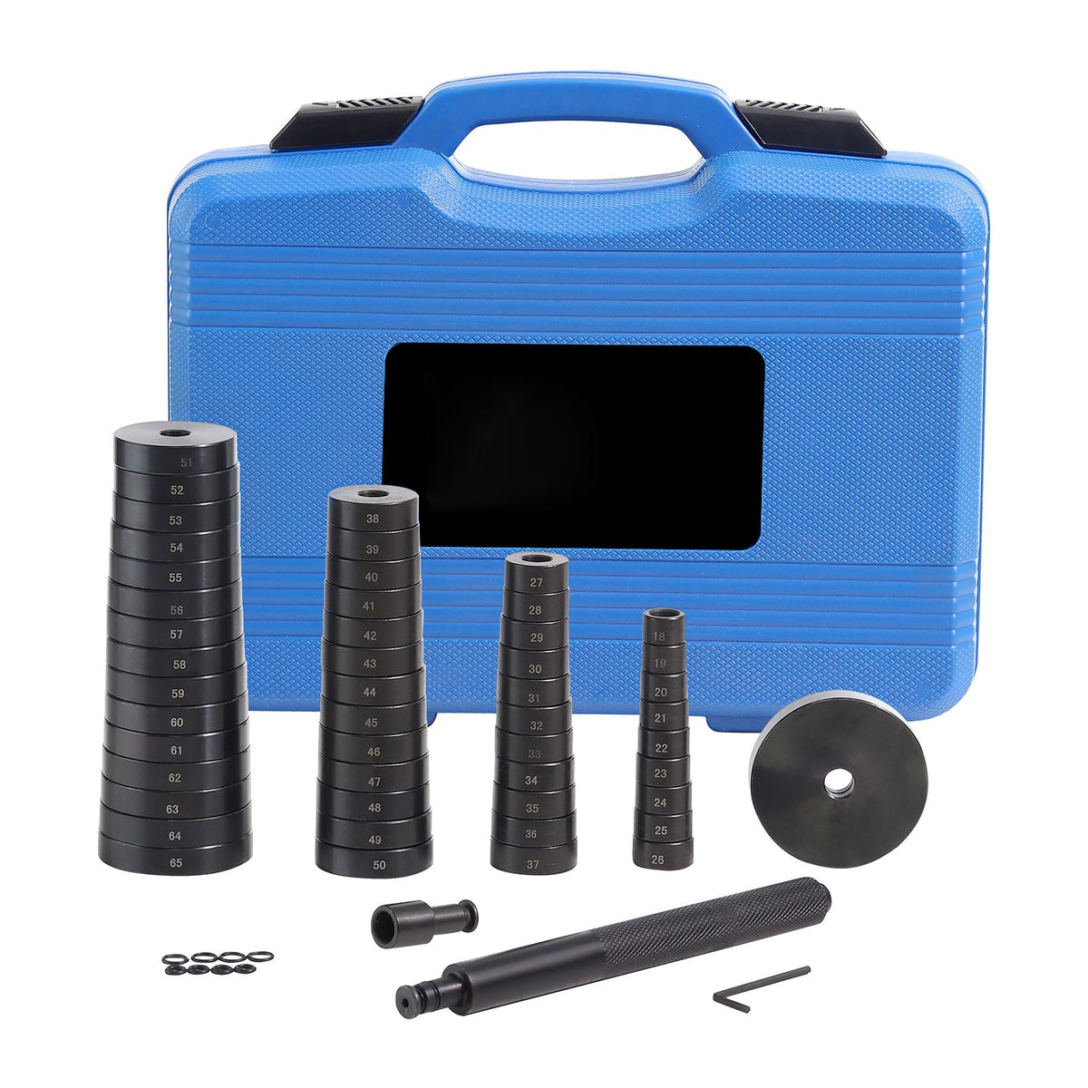 52-Piece Bushing Bearing Press Kit, Wheel Bearing Race and Seal Removal Tool Set