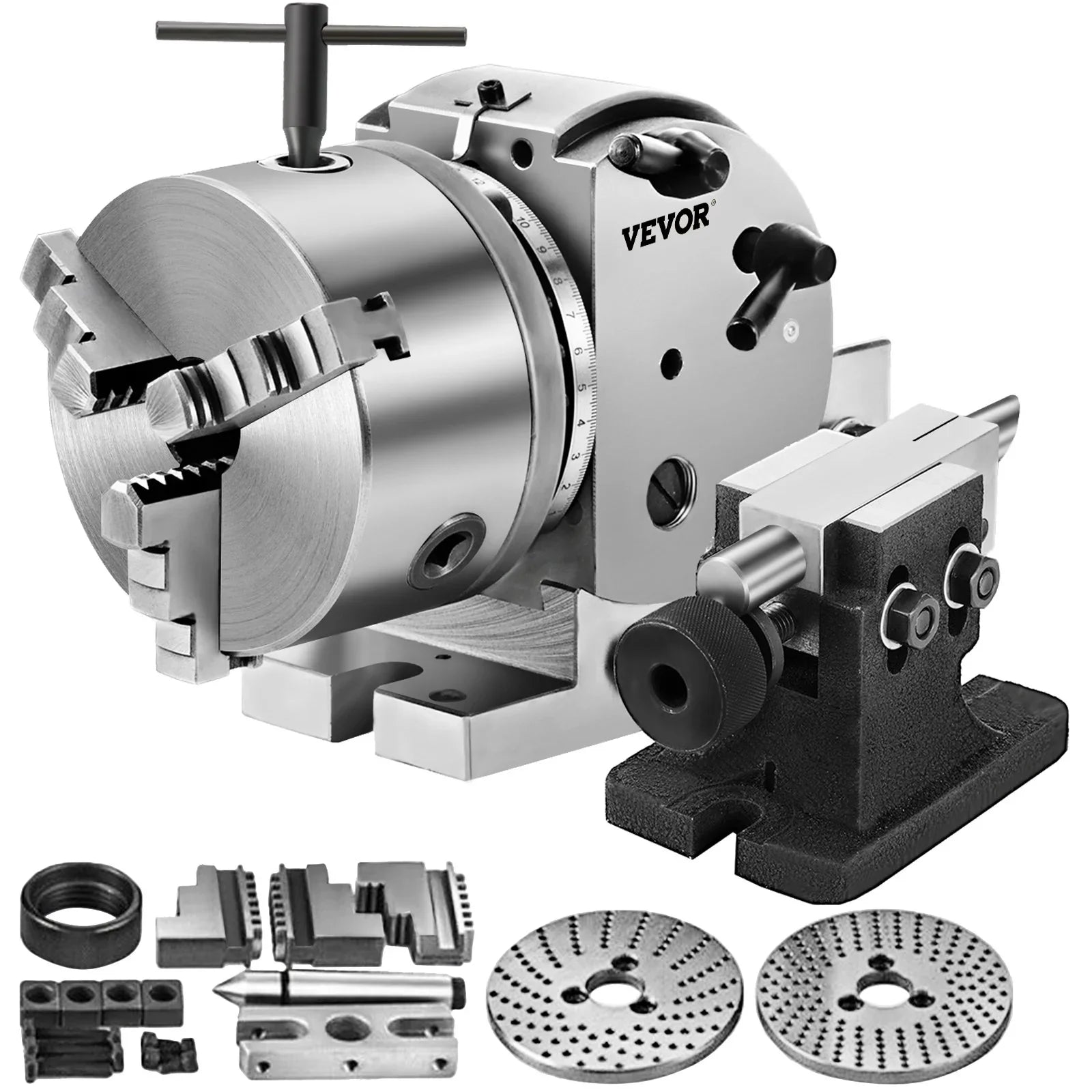 BS-0 Dividing Head 5 Inch, Precision Dividing Head Set with 5