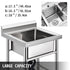 Handmade Sink Non-magnetic Stainless Steel Kitchen Sink Hand Made 1 Compartment 44.4 x 41.9 x 25.4 cm Capacity Huge Tub Sink for Farmhouse Cafe Shop Hospital