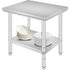 Commercial Worktable & Workstation 24 x 30 x 32 Inch Stainless Steel Work Table Heavy Duty Commercial Food Prep Work Table for Home, Kitchen, Restaurant Metal Prep Table with Adjustable Feet