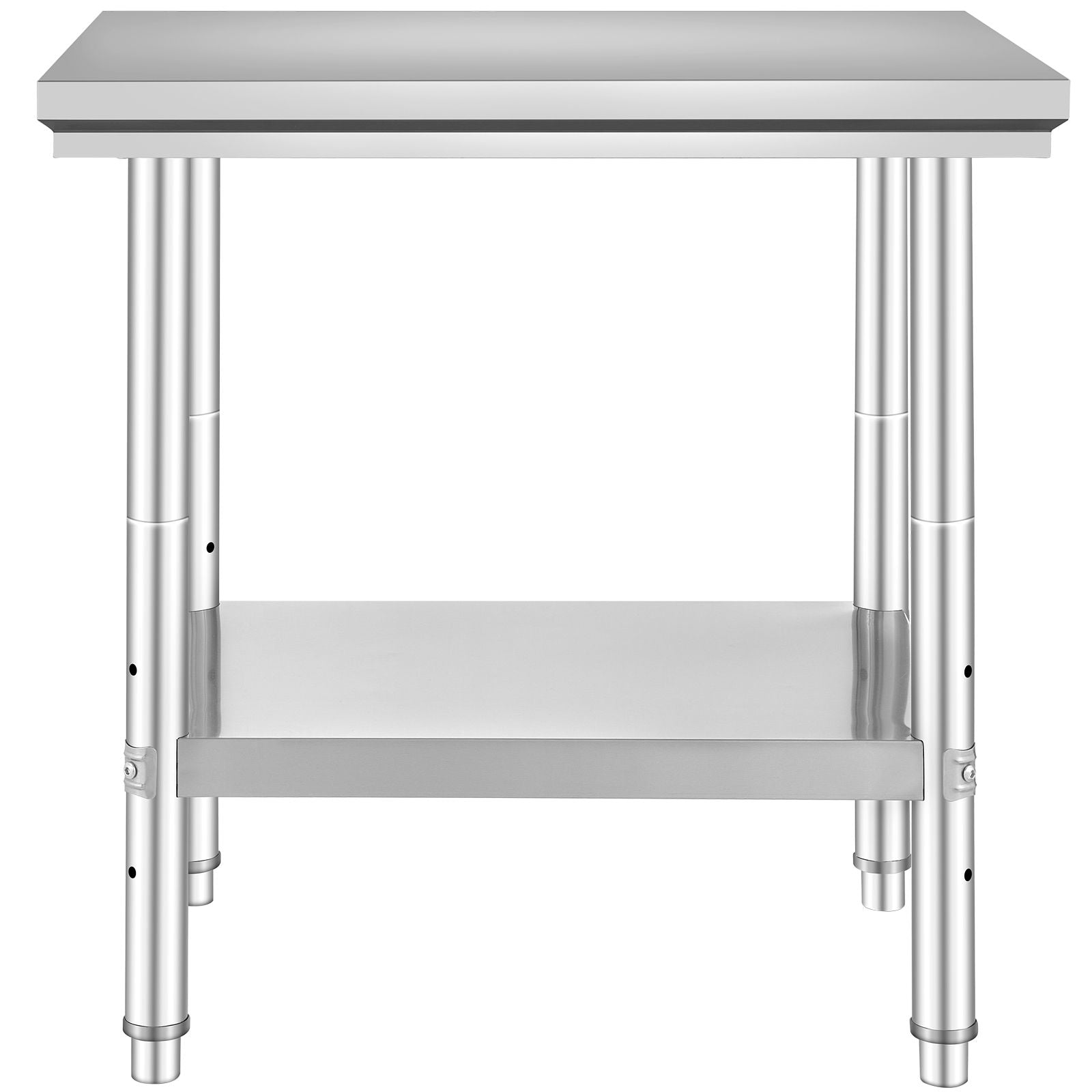 Commercial Worktable & Workstation 24 x 30 x 32 Inch Stainless Steel Work Table Heavy Duty Commercial Food Prep Work Table for Home, Kitchen, Restaurant Metal Prep Table with Adjustable Feet