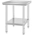 Commercial Worktable & Workstation 24 x 30 x 32 Inch Stainless Steel Work Table Heavy Duty Commercial Food Prep Work Table for Home, Kitchen, Restaurant Metal Prep Table with Adjustable Feet