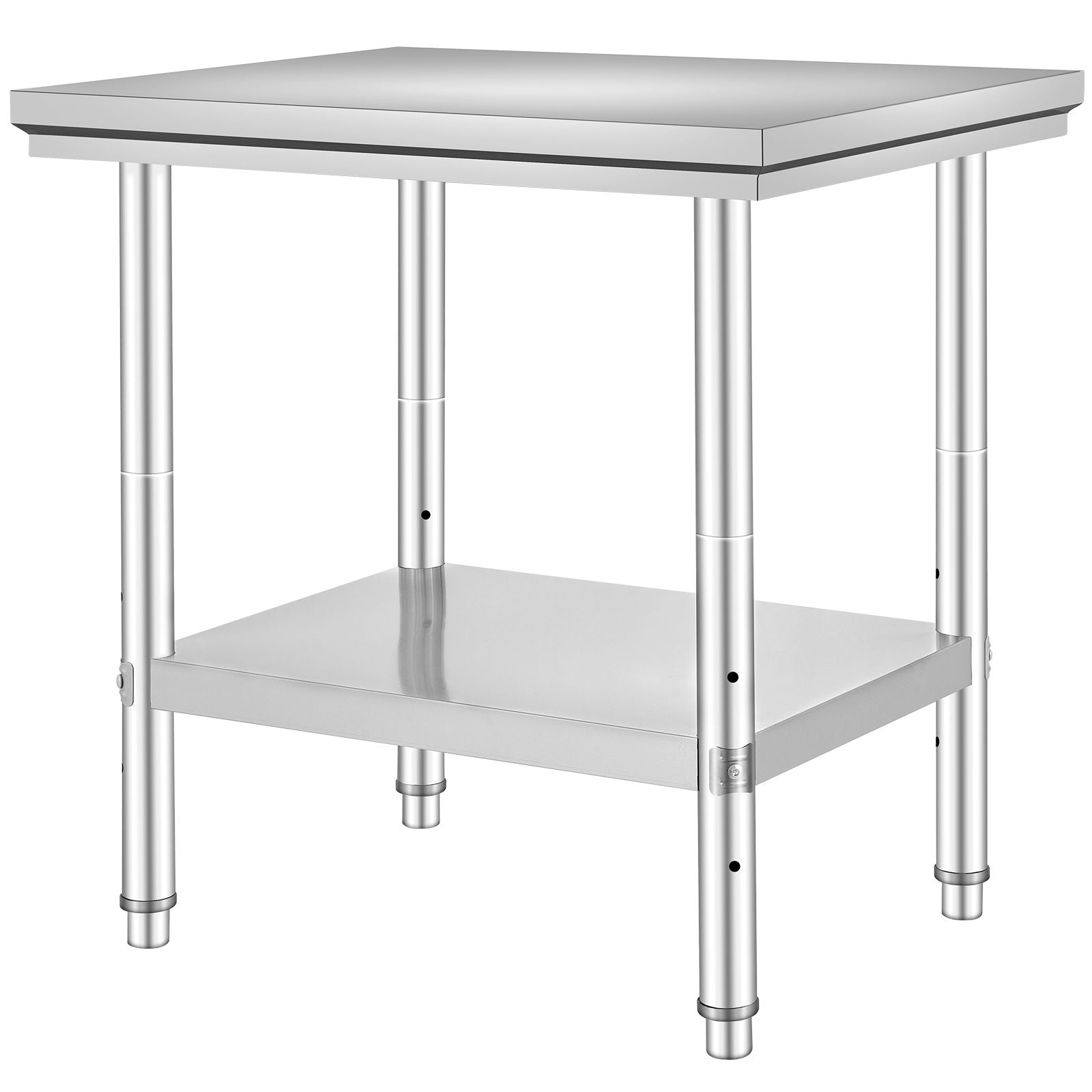 Commercial Worktable & Workstation 24 x 30 x 32 Inch Stainless Steel Work Table Heavy Duty Commercial Food Prep Work Table for Home, Kitchen, Restaurant Metal Prep Table with Adjustable Feet