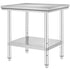 Commercial Worktable & Workstation 24 x 30 x 32 Inch Stainless Steel Work Table Heavy Duty Commercial Food Prep Work Table for Home, Kitchen, Restaurant Metal Prep Table with Adjustable Feet