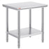 Commercial Worktable & Workstation 24 x 30 x 32 Inch Stainless Steel Work Table Heavy Duty Commercial Food Prep Work Table for Home, Kitchen, Restaurant Metal Prep Table with Adjustable Feet