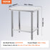 Commercial Worktable & Workstation 24 x 30 x 32 Inch Stainless Steel Work Table Heavy Duty Commercial Food Prep Work Table for Home, Kitchen, Restaurant Metal Prep Table with Adjustable Feet