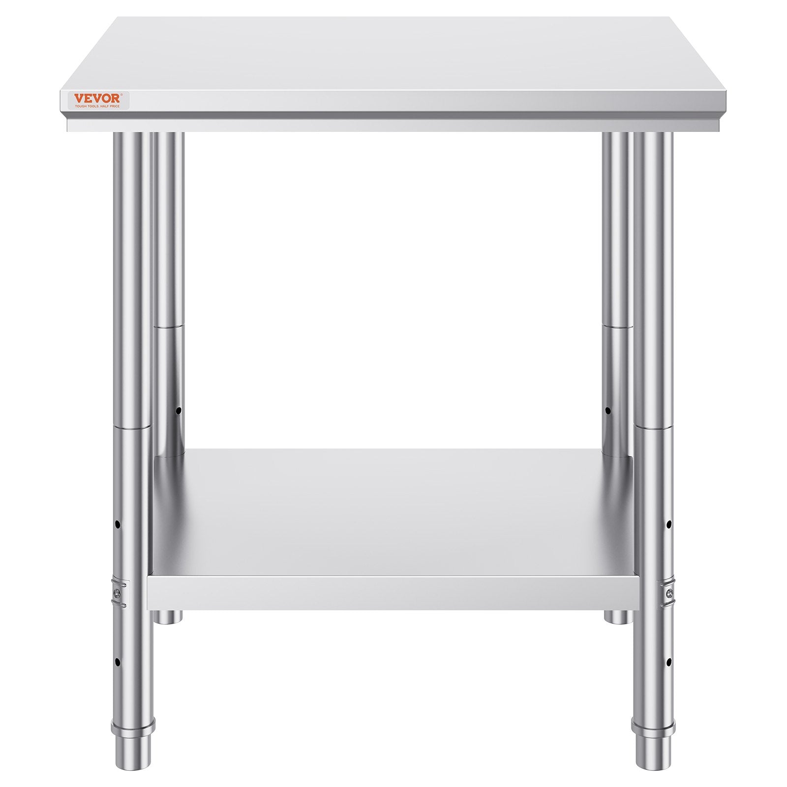 Commercial Worktable & Workstation 24 x 30 x 32 Inch Stainless Steel Work Table Heavy Duty Commercial Food Prep Work Table for Home, Kitchen, Restaurant Metal Prep Table with Adjustable Feet