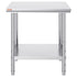 Commercial Worktable & Workstation 24 x 30 x 32 Inch Stainless Steel Work Table Heavy Duty Commercial Food Prep Work Table for Home, Kitchen, Restaurant Metal Prep Table with Adjustable Feet
