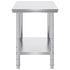 Commercial Worktable & Workstation 24 x 30 x 32 Inch Stainless Steel Work Table Heavy Duty Commercial Food Prep Work Table for Home, Kitchen, Restaurant Metal Prep Table with Adjustable Feet