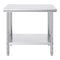 910x610mm Stainless Steel Kitchen Bench Commercial Work Food Prep Table