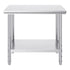 910x610mm Stainless Steel Kitchen Bench Commercial Work Food Prep Table