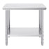 910x610mm Stainless Steel Kitchen Bench Commercial Work Food Prep Table