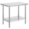 910x610mm Stainless Steel Kitchen Bench Commercial Work Food Prep Table