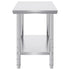 910x610mm Stainless Steel Kitchen Bench Commercial Work Food Prep Table
