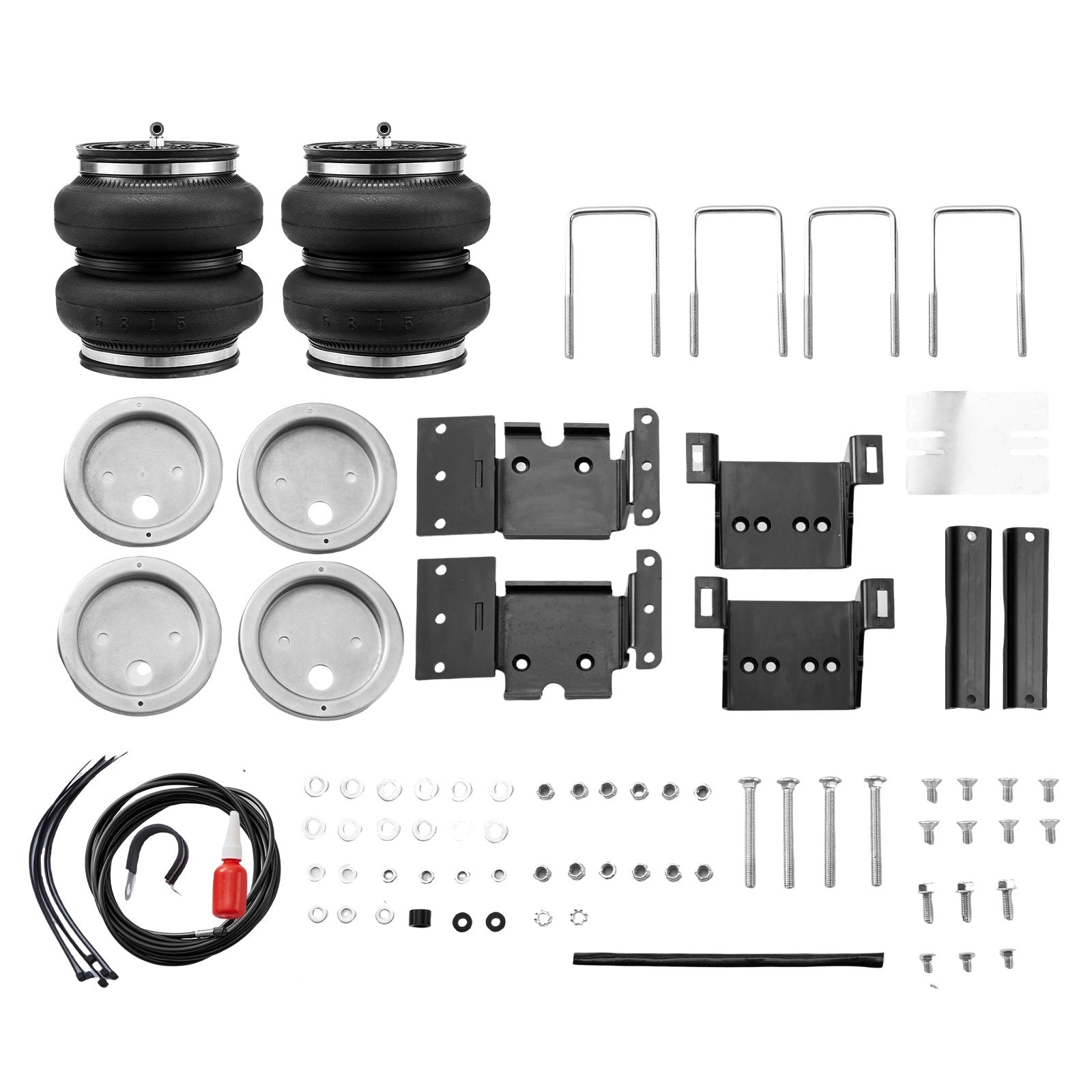 Air Bag Suspension Kit, Air Springs Suspension Bag Kit Compatible with 2011-2019 Chevrolet Silverado 2500/3500HD and GMC Sierra 2500/3500HD 4WD RWD, 5000 lbs Loading, 5 to 100 PSI