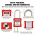 Electrical Lockout Tagout Kit, 59 PCS Safety Lockout Tagout Station With Padlocks, Hasps, Tags, Ties, Plug Lockout, Circuit Breaker Lockouts, Valve Lockouts, Cable Lockout, Lockout Bag, Box