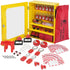 Electrical Lockout Tagout Kit, 59 PCS Safety Lockout Tagout Station With Padlocks, Hasps, Tags, Ties, Plug Lockout, Circuit Breaker Lockouts, Valve Lockouts, Cable Lockout, Lockout Bag, Box