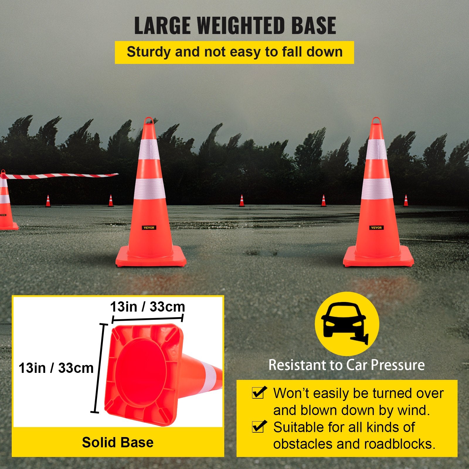 Safety Cones, 10PCS 28\