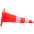 Safety Cones, 10PCS 28\" Traffic Cones, PVC Orange Construction Cones, 2 Reflective Collars Traffic Cones with Weighted Base and Hand-Held Ring Used for Traffic Control, Driveway Road Parking