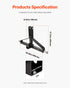 3 Point Trailer Hitch with 2 in Receiver, 3pt Quick Hitch Attachment for Category 1 Tractor, 3000lbs Capacity, Tow Drawbar Adapter, Compatible with Kubota, Mahindra, Ford, Yanmar, John Deere