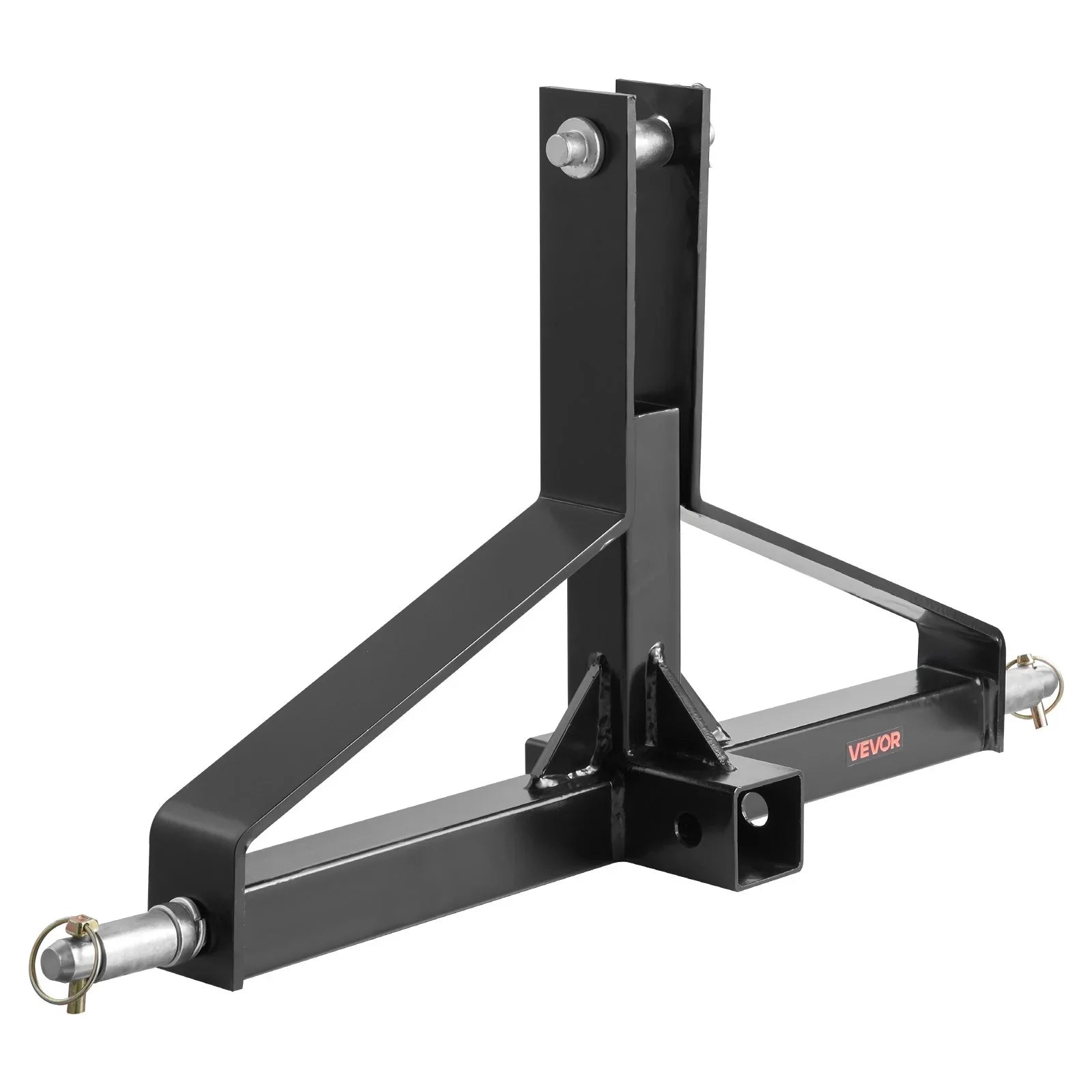 3 Point Trailer Hitch with 2 in Receiver, 3pt Quick Hitch Attachment for Category 1 Tractor, 3000lbs Capacity, Tow Drawbar Adapter, Compatible with Kubota, Mahindra, Ford, Yanmar, John Deere