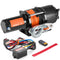 Electric Winch ATV UTV 2041 kg Synthetic Rope Waterproof Remote Control