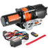 Electric Winch ATV UTV 2041 kg Synthetic Rope Waterproof Remote Control