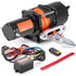 Electric Winch ATV UTV 2041 kg Synthetic Rope Waterproof Remote Control