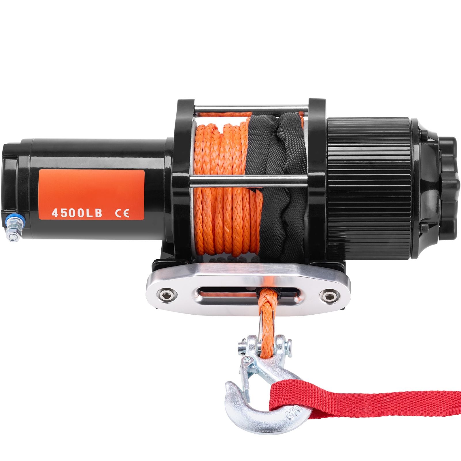 Electric Winch ATV UTV 2041 kg Synthetic Rope Waterproof Remote Control
